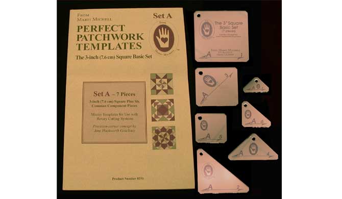 Marti Michell - Patchwork 3" Templates Set A