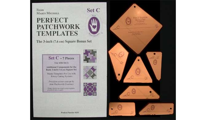 Marti Michell - Patchwork 3" Templates Set C