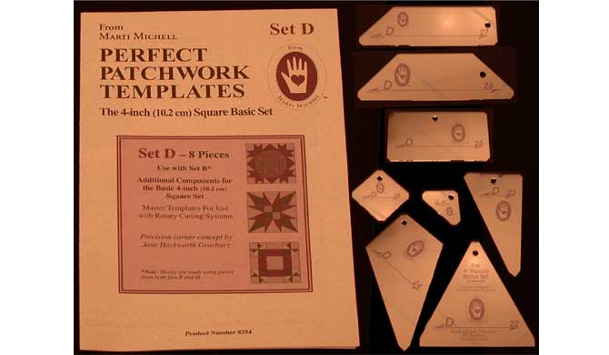 Marti Michell - Patchwork 4" Templates Set D